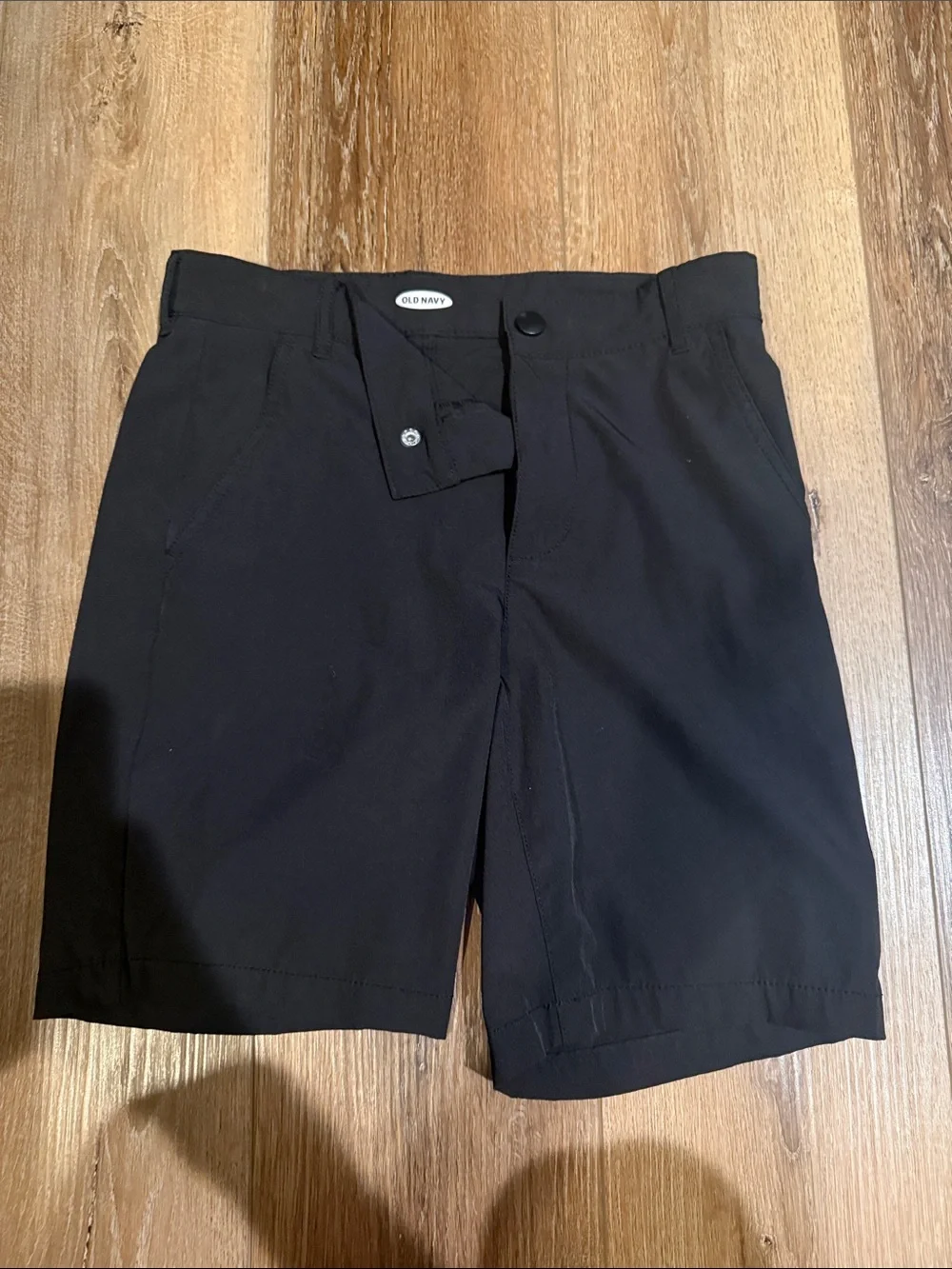 Old Navy Men's Black Flat Front Shorts